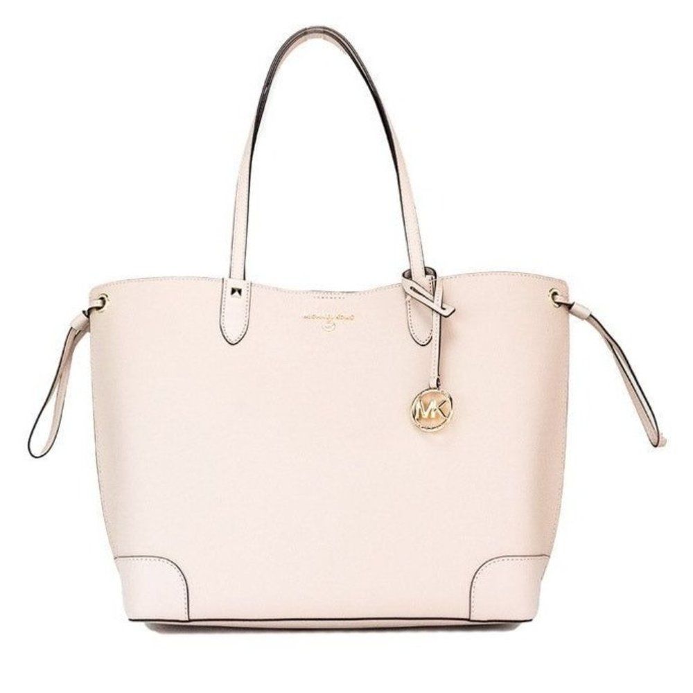 Michael Kors Edith Large Pink Saffiano Leather Open Top Shoulder Tote Bag